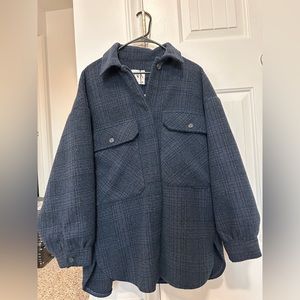 Zara PLAID SWEATER SIZE M